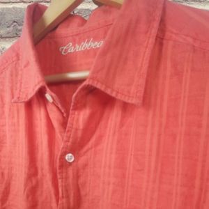 "Caribbean" / Men's Linen Button Up